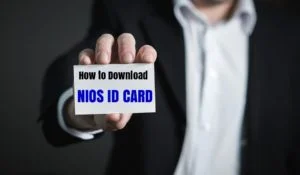 NIOS ID card download