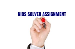 NIOS Solved assignment