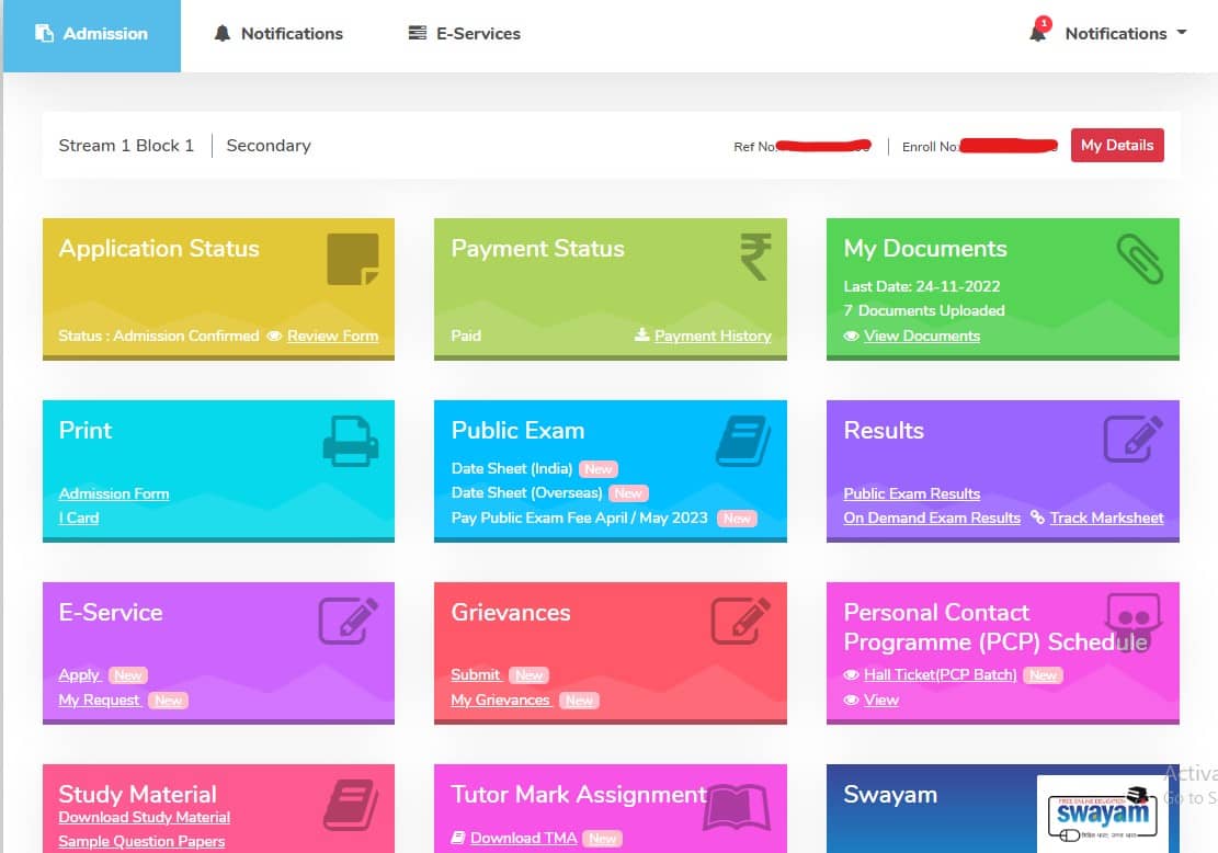 nios assignment status check