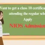 NIOS 10th admission