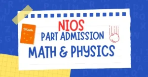 NIOS part admission